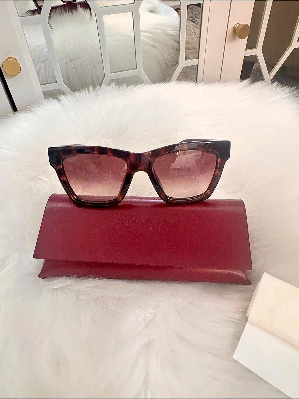 Gucci GG1745S Tortoiseshell Sunglasses Brown New